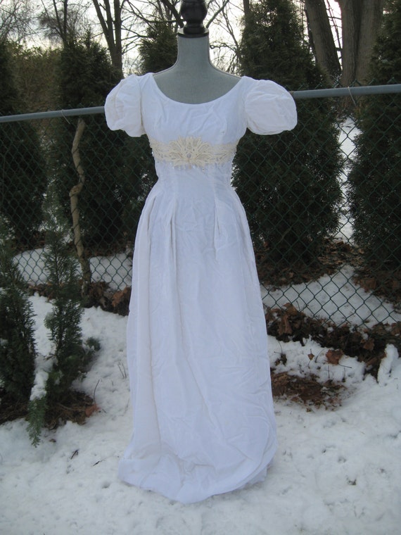 vestido de novia de terciopelo blanco sz pequeño completo cabo | etsy