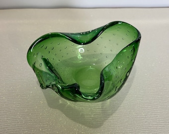Mid Century Hand Blown Murano Candy Dish