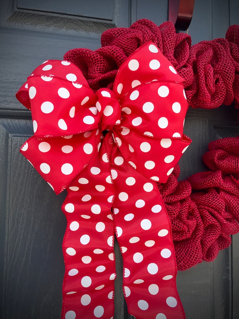 Love Gift Red Heart Wreaths Heart Shaped Wreaths Heart Decorations Red Heart Gifts Heart Door Decor Gift for Her Fun Wreaths Hearts
