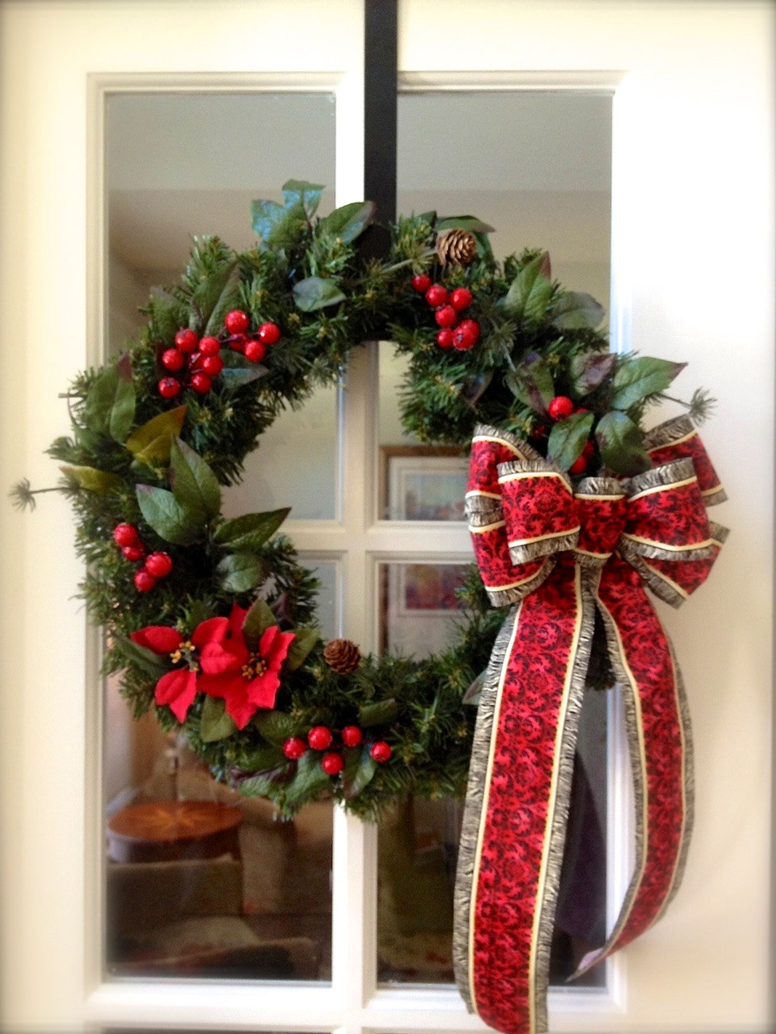 Double Door Wreaths Christmas Wreath Small Wreath | Etsy