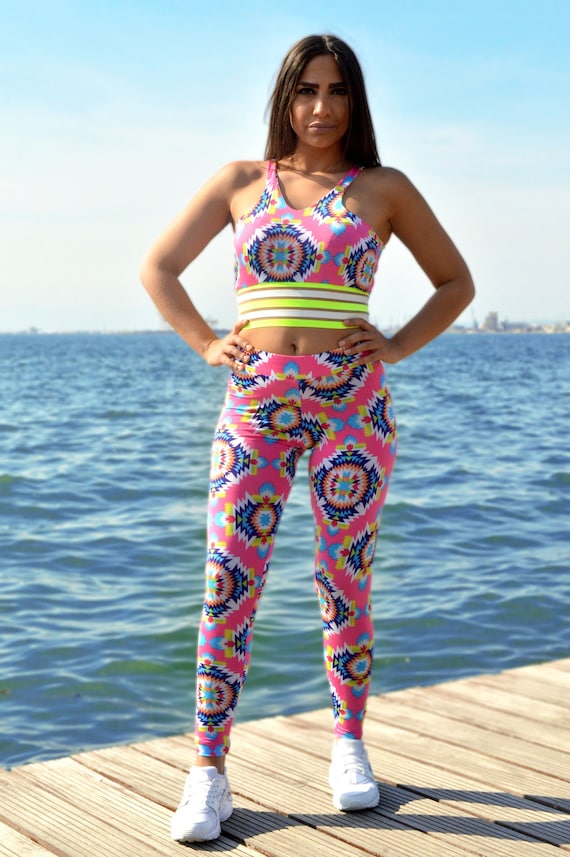 gymnastics leggings and crop top