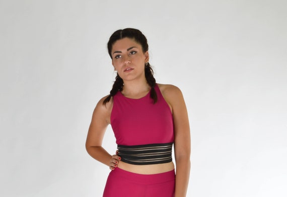 hot pink workout top