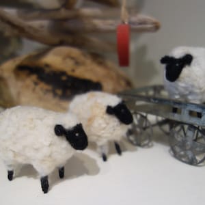 Felted Sheep Family