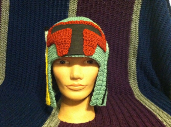 Green Boba Fett Helmet Beanie star Wars 