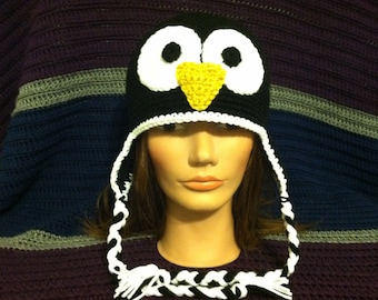Penguin (crochet, hat, cap, beanie)