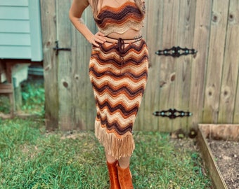Nana's Afghan Skirt Crochet Pattern