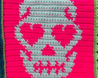 Heart Eye Skelly Crochet Chart