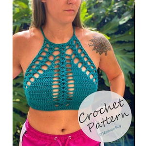 The Viper Bralette Crochet Pattern image 1