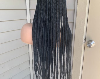 Middle part conrow closure wig