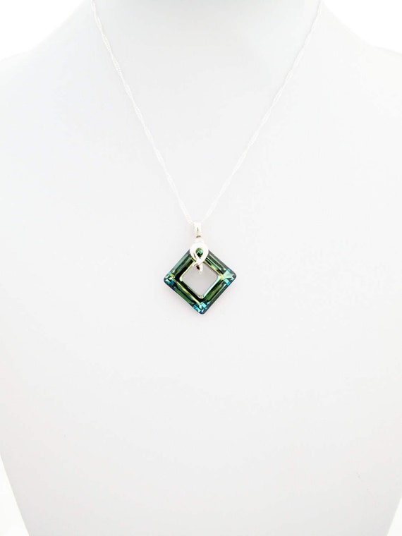 Square crystal necklace shop