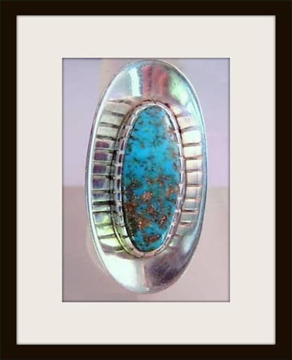 Turquoise Ring, Sterling Silver Ring, Vintage Ring