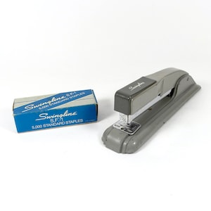 Midcentury Swingline Stapler with Staples Swingline 27 Retro Office Industrial Office 1940s 1950s Office S38