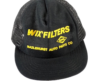 Real 1970s Trucker Hat " WIX Filters/Dana Auto Parts" Dad Hat Snapback Mesh Trucker Cap