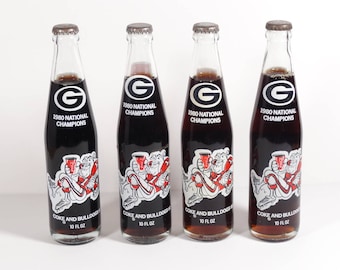 1980s UGA National Champions Coca Cola Bottle - Unopened! - Sold Individually - GA Bulldogs - 1980 Coke Go Dawgs!!!