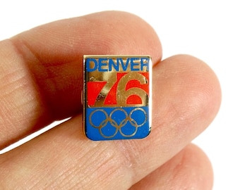 RARE 1976 Denver Olympics Lapel Pin 76 Winter Olympics Denver Olympic Memorabilia