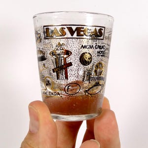 Vintage Las Vegas Shot Glass Vintage Vegas Shot Glass Vintage Vegas Casinos Shot Glass Gambler