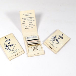 Sewing Kit Vintage Travel Purse Mini Sewing Kit Snap Fold Gold Frame w Box