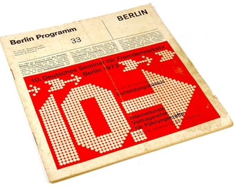 1973 Berlin Programm Nov Dec 1973 Cultural Program Berlin Happenings 1970s Berlin Happenings Program