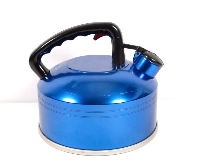 Vintage Whistling Tea Kettle West Bend Trig Singing Tea Kettle Electric