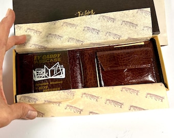 1960s di Lido Leather Wallet New Old Stock Vintage Leather Wallet 1960s Leather Wallet NOS Seamon Wallet