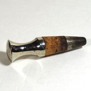 SIlverplate Cork Bottle Stopper - Vintage Barware - Vintage Bottle Stopper