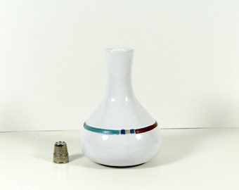 Vintage Dansk Mesa Bud Vase - Dansk International Mesa White Sand Vase - Danish Modern Southwestern Style