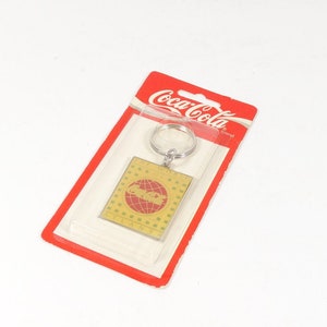 90s World of Coca Cola Key Chain 1990s Atlanta Souvenir Key Chain Coke Coca-Cola