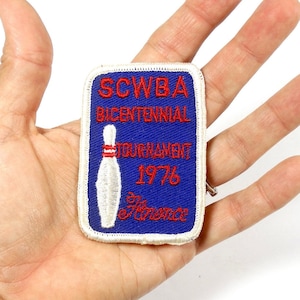 1976 Bowling Patch - SCWBA Tournament Womens Bowling Patch 1970s Bowling Patch South Carolina Bowling
