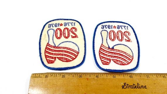 1976 Bowling Patch - Vintage Bowling Patch Bicent… - image 3