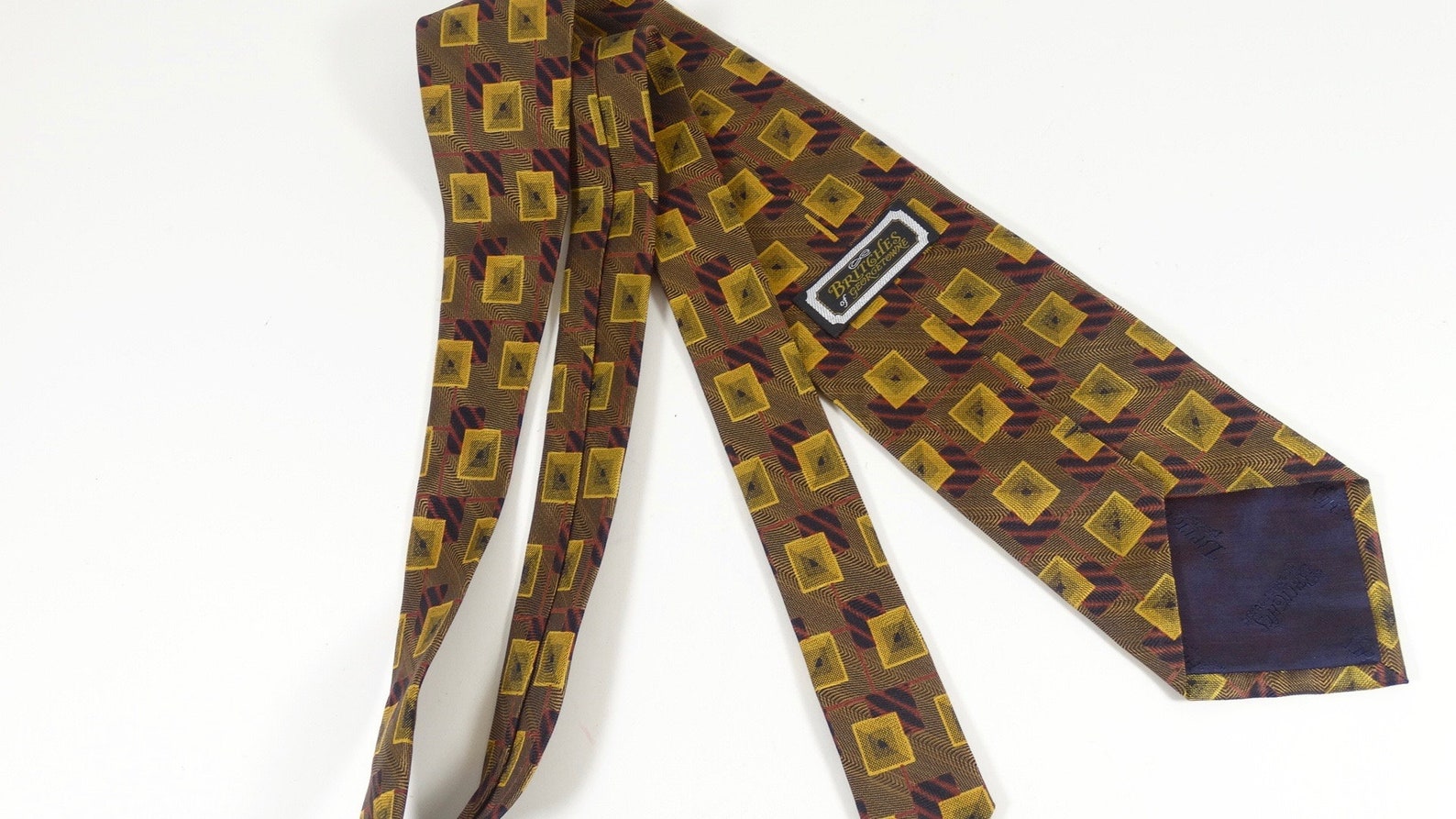 Britches of Georgetown Vintage Op Art Necktie Psychedelic - Etsy