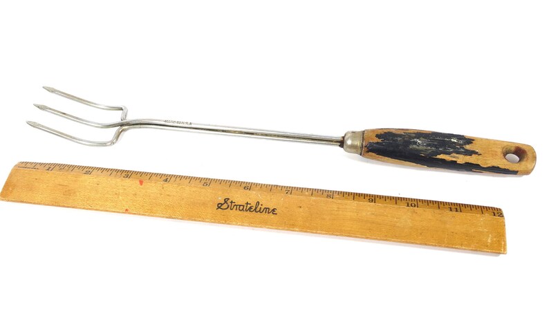 Wood-Handled Kitchen Fork Farmhouse Rustic Cabin Shabby Chic Vintage Kitchen