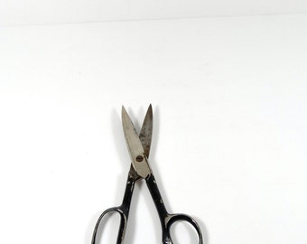 Vintage Metal Scissors - Teacher Scissors Clauss Fremont 4268 3" Blade Metal Shears Midcentury Scissors