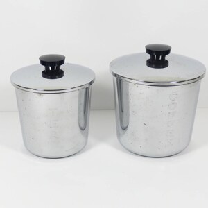 chrome tea coffee sugar