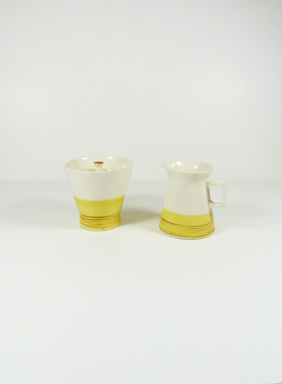 Colortone Sugar Bowl and Creamer Set - Oro