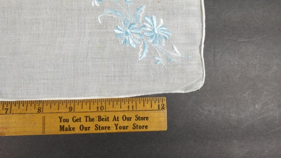 Vintage Embroidered Handkerchief Something Old So… - image 4