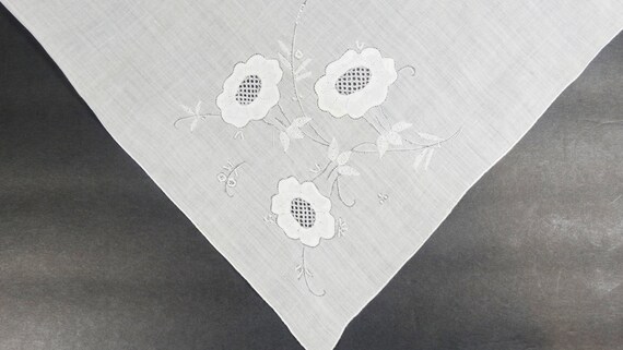 Madeira Embroidery Handkerchief - Brides Handkerc… - image 1