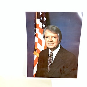 1970s Jimmy Carter Presidential Photograph from Plains GA President Carter Official Photograph Jimmy Carter Photo Poster