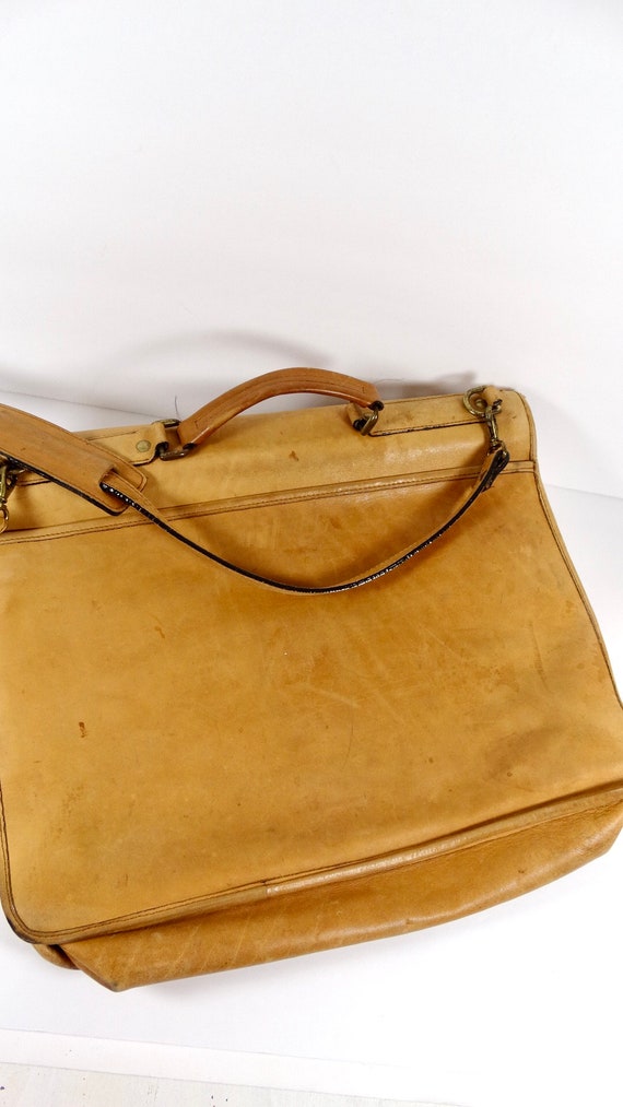 Vintage Rafael Leather Portfolio Leather Messenge… - image 5