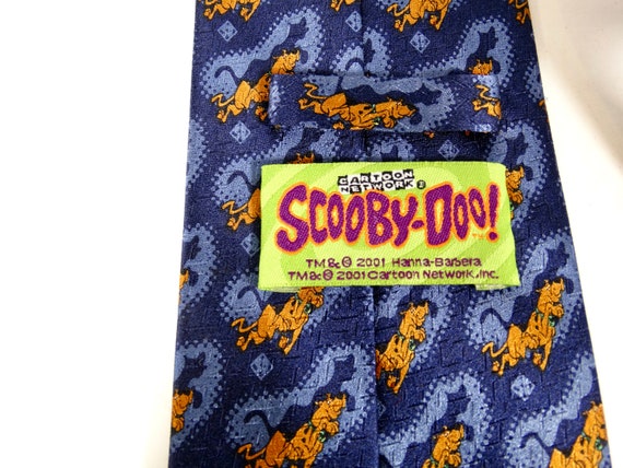 2001 Scooby Doo Tie Vintage Silk Scooby Doo Tie C… - image 4