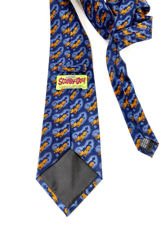 2001 Scooby Doo Tie Vintage Silk Scooby Doo Tie C… - image 3