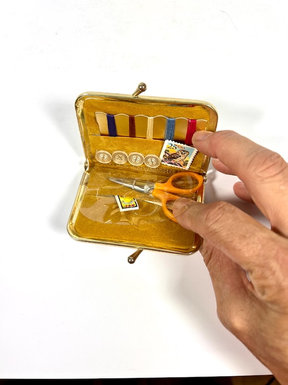 Vintage Sewing Kit Pocket Sewing Kit Travel Sewing Kit