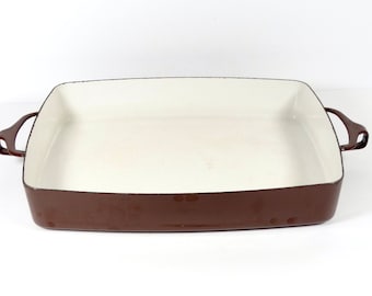 Vintage Dansk Designs France Kobenstyle Rectuangular Casserole 1HQ Quistgard Made in France Brown Dansk Baking Dish