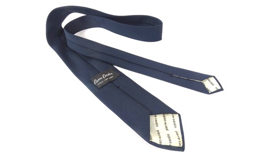 Pierre Cardin Navy Tie, Vintage Midcentury Paris … - image 5