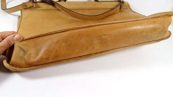 Vintage Rafael Leather Portfolio Leather Messenge… - image 6