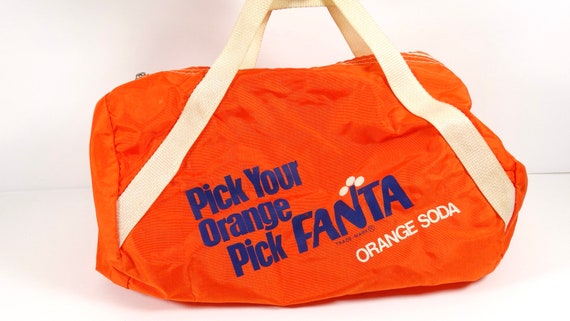 Rare 70s-80s Fanta Mini Tote Bag Fanta Promotiona… - image 4