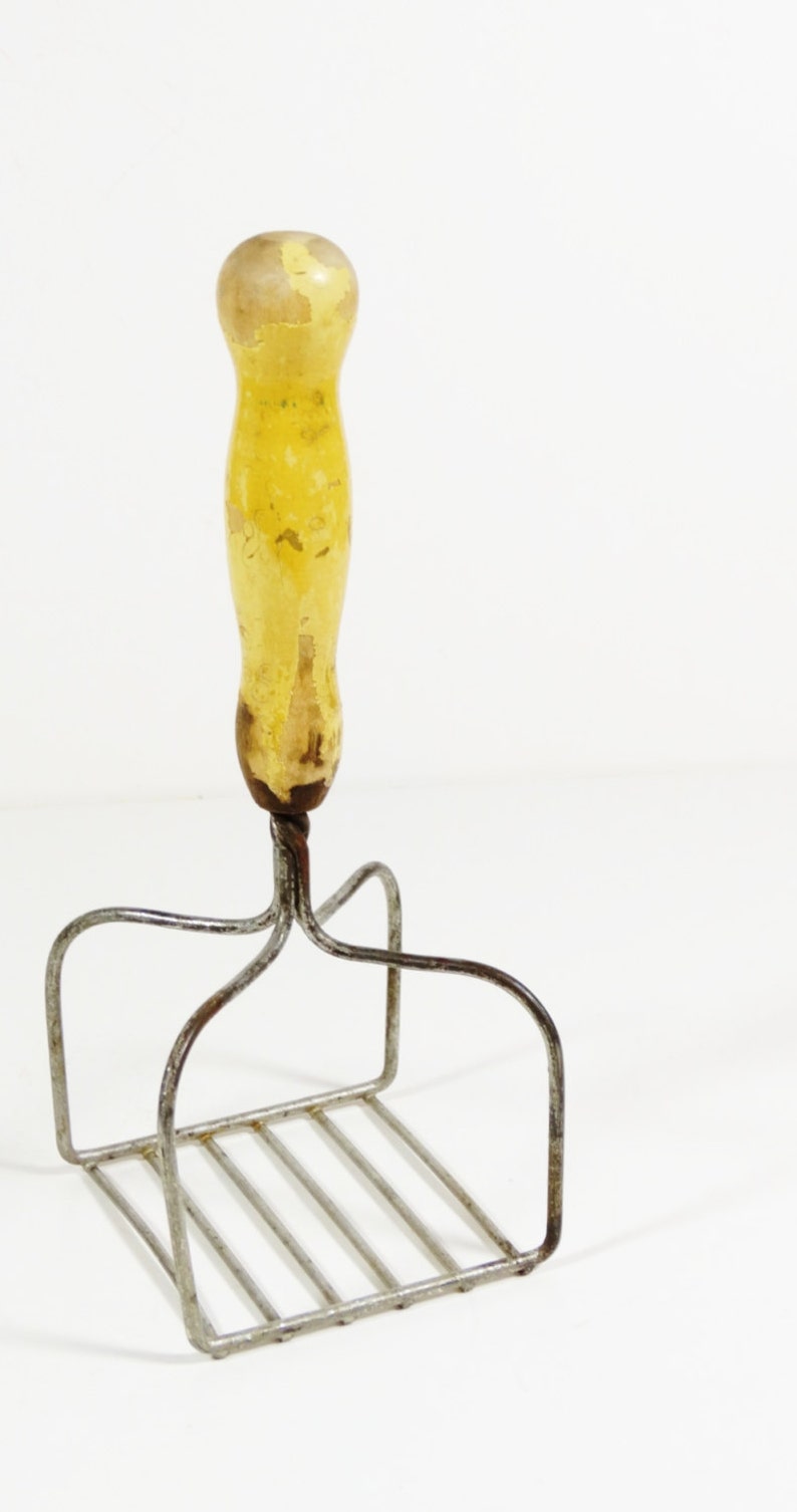 Primitive Wood Handle Potato Masher Vintage Potato Masher Etsy Italia