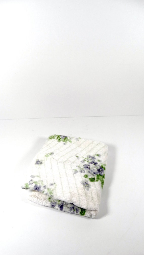 1960s Martex Hand Towel Violet Bouquet Hand Towel 1960s Etsy