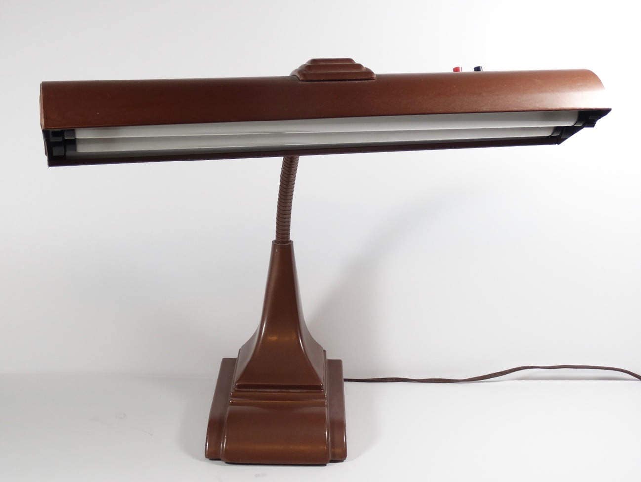 Large 1940s Metal Desk Lamp, Art Specialty Co Chicago Metal