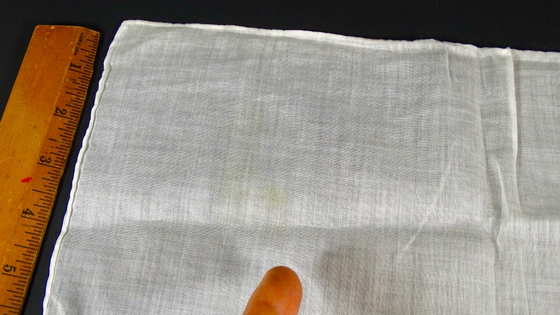 Vintage Embroidered Fine Cotton Handkerchief Something Old