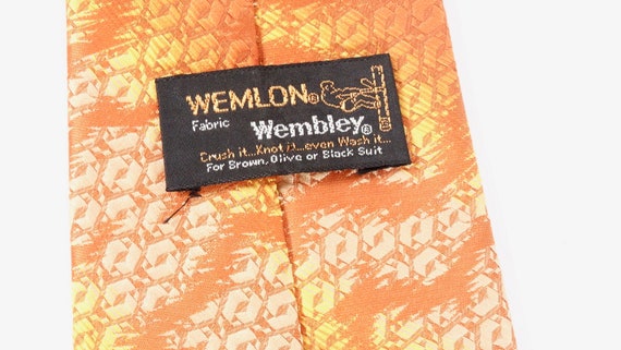 Vintage 60s 70s Tie Wembley Wemlon Polyester 1970… - image 4